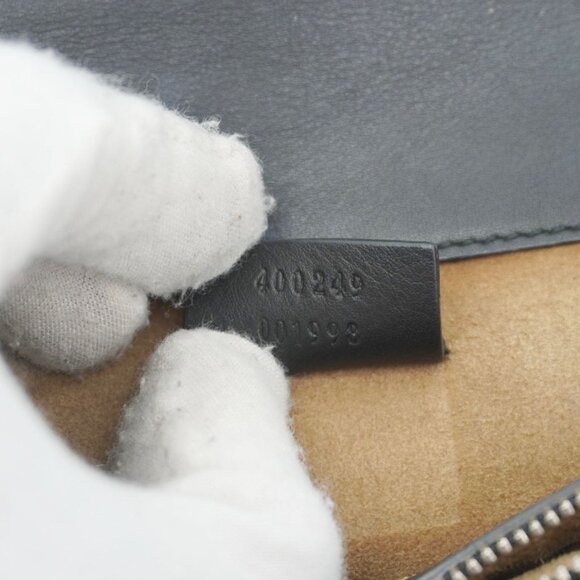 Gucci  Arabesque Small Dionysus GG Supreme Canvas Shoulder Bag Black - Picture 16 of 16